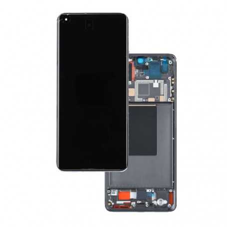Ecran Xiaomi 12 Lite 5G Noir + Châssis (Service pack) - 56000300L900