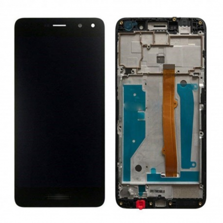 Ecran Complet Huawei Y5 2017/Y6 2017 Noir Vitre Tactile+LCD Sur Châssis