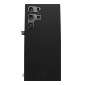 Samsung Galaxy S22 Ultra 5G (S908B) Rear Glass Panel - Black (Without Logo)