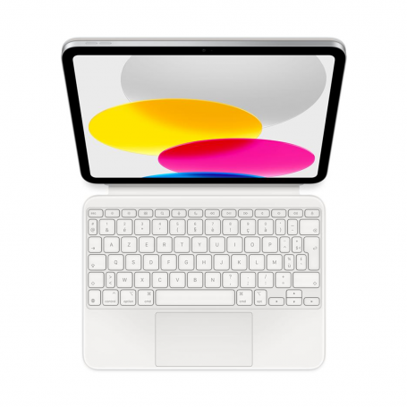 Housse/Clavier Magic Keyboard Folio pour iPad 10ème génération avec Trackpad Intégré - USB-C - AZERTY - Blanc (Apple)