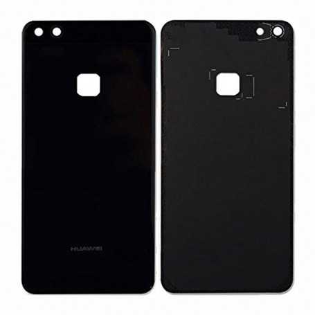 Vitre arrière Huawei P10 Lite Noir - Avec logo + Adhésif