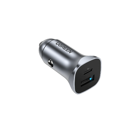 Chargeur voiture UGREEN 24W avec 2 ports USB et 1 port USB-C
