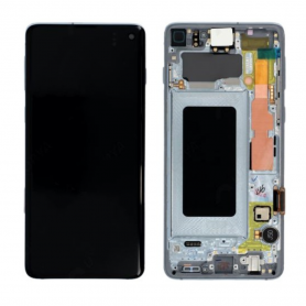 Screen Samsung Galaxy S10 2019 (G973) Blue + Frame (Service Pack) - GH82-18850C