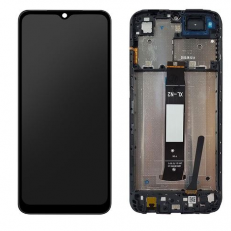 Screen Xiaomi Redmi A1 / A1+ (4G) (2022) Black + Frame (Service Pack) - 5600010C3S00