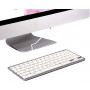 Wired Ultra-Slim Keyboard Compatible with Mac and Windows French AZERTY English QWERTY - Silver