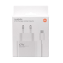 Chargeur Rapide, Adaptateur Secteur - Kit Chargeur Xiaomi HyperCharge Combo USB Avec Câble Type-C 67 W Blanc BHR9465EU, prix de 