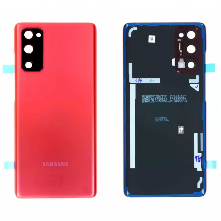 Vitre arrière Samsung Galaxy S20 FE 4G/5G 2020 (G780F/G781B) Rouge (Service Pack) - GH82-24263E