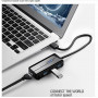 Adaptateur USB 4 en 1 - UGREEN 20265 - 3 ports USB 3.0 / RJ45 Lan Gigabit Ethernet 1000 Mbps