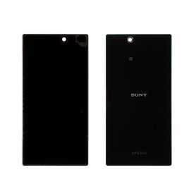 Vitre arrière Sony Xperia Z Ultra (C6806) Noir - Avec logo + Adhesif