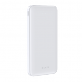 Power Bank V3 10000 mAh – Devia Kintone Series White – Fast Charging Portable Charger