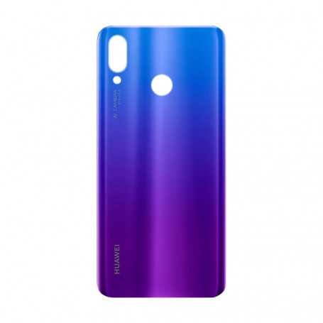 Vitre arrière Huawei nova 3 Violet/Noir/Bleu/Jaune/Rouge - Avec Logo + Adhesif