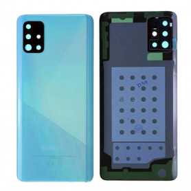 Rear Glass Samsung Galaxy A51 (A515F) Prism Blue Without Frame Lens (Original Disassembled) - Grade AB