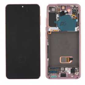 Samsung Galaxy S21 5G (G991) Phantom Pink Screen Frame (Service Pack) - GH82-27255D-27256D (BTRY) - GH82-27255D-27256D (BTRY) - GH82-27255D-27256D (BTRY)