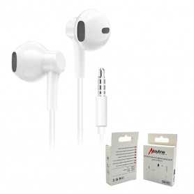 Écouteurs Kit Main Libre Jack 3.5mm - Blanc - Vrac : profitez d'une remise exceptionnelle
