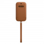 Coque en Cuir Apple Sleeve MagSafe Bronze pour iPhone 12/12 Pro - Protection Élégante et Fonctionnelle