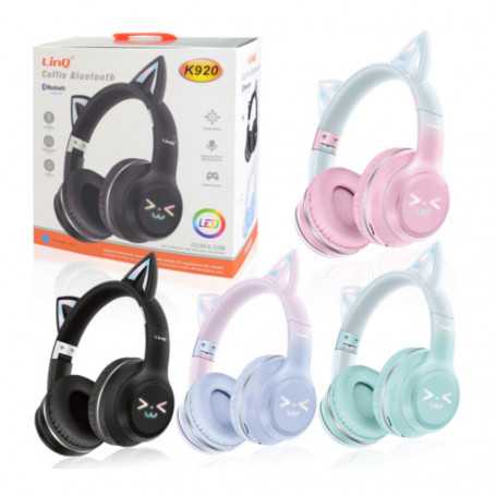 Casque Sans Fil - (LinQ - K920) - Bluetooth Confort - (Noir)