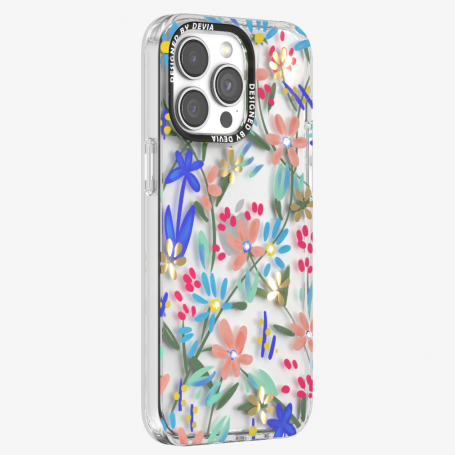 Coque de Protection iPhone avec Diamant Devia Série Fleur d'été - Petites Fleurs