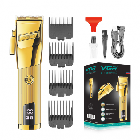Electric Hair Clipper VGR V-681 Gold | Precision Grooming Tool for Perfect Styling