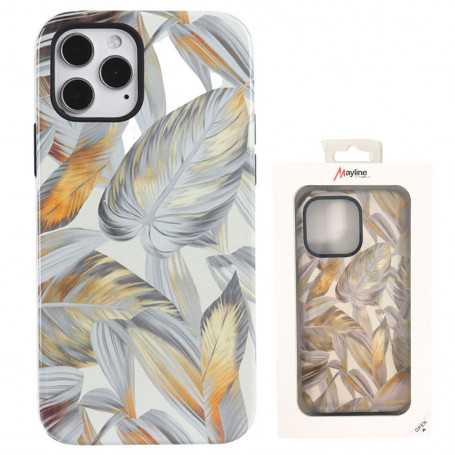 Coque de Protection en Double Marbrée pour iPhone - Jaune (Mayline)