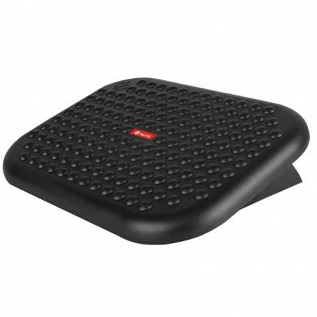 Ergonomic Foot Rest Support with Adjustable Height and 0-15º Tilt and Non-Slip Base - Black - NGS