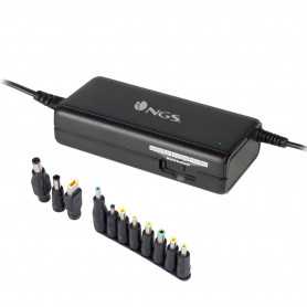 Chargeur Universel NGS 90W: 11 Embouts - Noir | Rechargez votre PC en