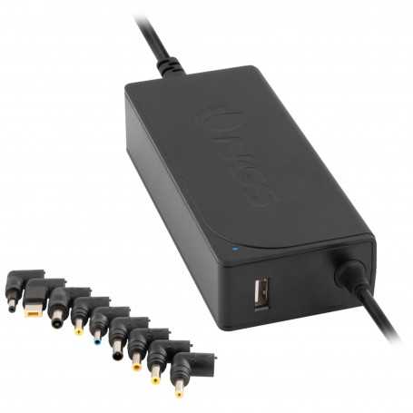 Chargeur Universel NGS 70W pour Ordinateur Portable Avec 9 Embouts - Noir