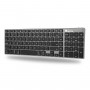 Clavier Bluetooth Rechargeable Français AZERTY - NGS - Noir et Gris
