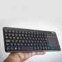 Clavier Sans Fil 2.4 GHz Multimédia à Pavé Tactile Français AZERTY - NGS - Noir