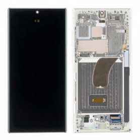 Samsung Galaxy S23 Ultra 5G (S918) Cream / Beige Screen Frame (Service Pack) - GH82-30465B