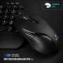 Souris Filaire USB 7200 DPI avec Éclairage LED - Noir - NGS