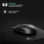Souris Filaire USB 7200 DPI avec Éclairage LED - Noir - NGS
