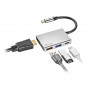 Adaptateur NGS Wonder Dock 4 USB-C Multi Port 4 En1 - Gris