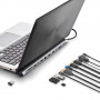 Adaptateur USB - C Multiports 12 En 1 - Gris - NGS