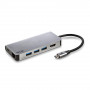 Adaptateur NGS Wonder Dock 8 USB - C Multiport 8 En 1 Ultra Léger - Gris
