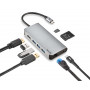 Adaptateur NGS Wonder Dock 8 USB - C Multiport 8 En 1 Ultra Léger - Gris