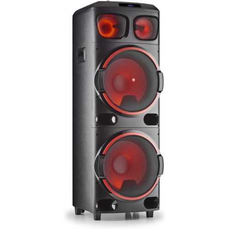 Enceinte Bluetooth NGS WILD DUB 3 avec Double Subwoofer - 15” - 1200W - Noir