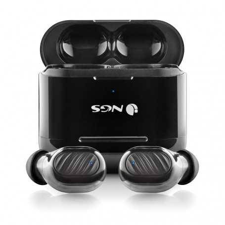 Écouteurs Bluetooth NGS Artica Duo Black, 2 Paires Intra-Auriculaires - Noir
