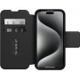 Étui Rabat Portefeuille OtterBox Strada Serie Folio MagSafe iPhone 15 - Noir