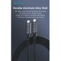 Câble Type-C / Type-C Fonctionnel USB4.0 - Devia Vitesse Extrême Series - 240W PD 40G BPS 8K 60Hz 1M - Noir