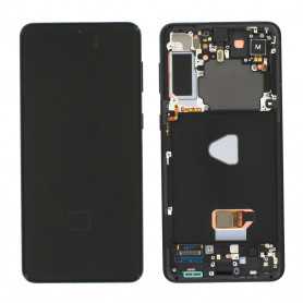 Screen Samsung Galaxy S21 Plus (G996) Black + Frame (Soft Oled)