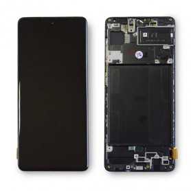 Screen Samsung Galaxy A71 5G 2020 (A716) Black + Frame (Soft Oled)