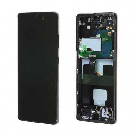 Screen Samsung Galaxy S21 Ultra 5G (G998B) Black + Frame (Soft Oled)