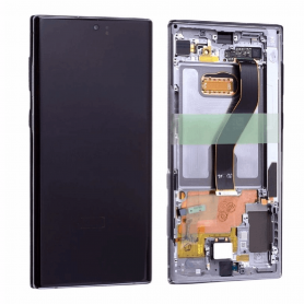 Ecran Samsung Galaxy Note 10 Plus (N975F) Argent + Châssis (Soft Oled)