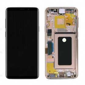 Screen Samsung Galaxy S9 Plus (G965) Gold + Frame (Soft Oled)