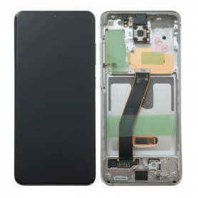 Ecran Samsung Galaxy S20 4G/5G (G980/G981) Gris + Châssis (Service Pack)