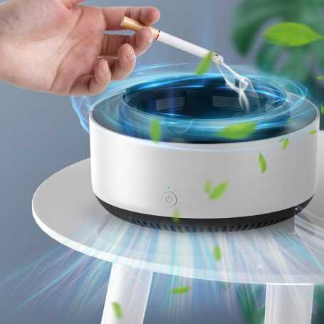 Cendrier Électrique Purificateur d'Air - Gris | Pour un Environnement Sain