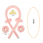 Bigoudis Mousse Tressés Sans Chaleur - Créez de Parfaites Boucles - Rose