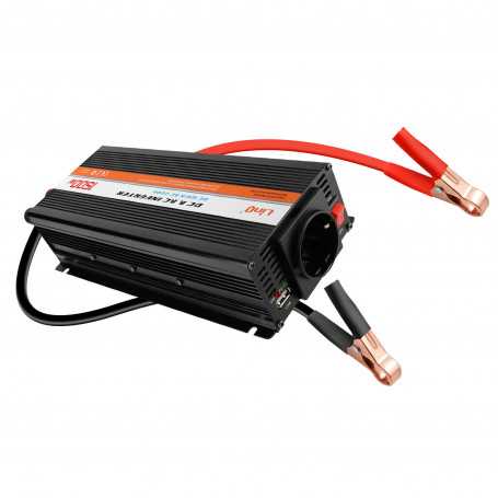 LinQ 1500W 12V / 220V USB Voltage Converter + EU Plug P1500W