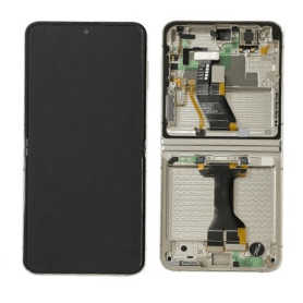 Samsung Galaxy Z Flip 5 Cream Interior Screen Chassis Replacement Kit - Service Pack