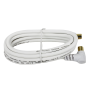 Câble HD Audio/Vidéo 5M Blanc - Connecteur Mâle à Mâle de Haute Qualité